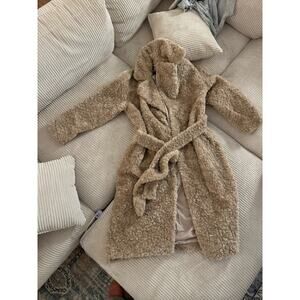 EXPRESS New with Tags Sherpa Shearling Belted Long Coat